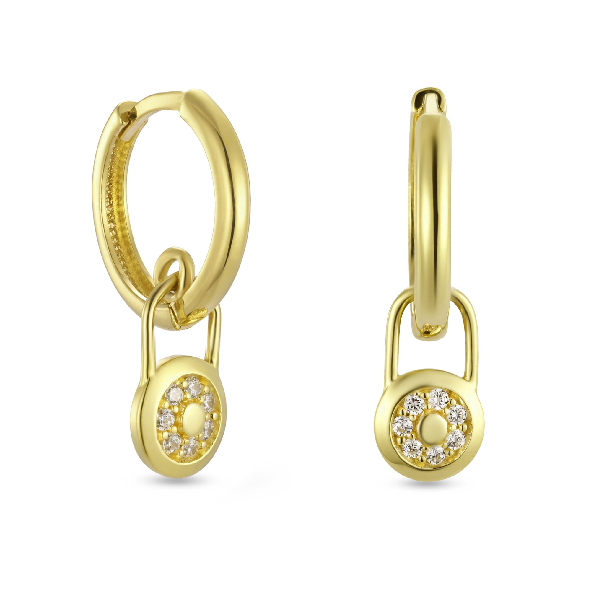 18K Glam Lock Earrings